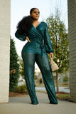 PARTY AT THE HAMPTONS JUMPSUIT (HUNTER GREEN)